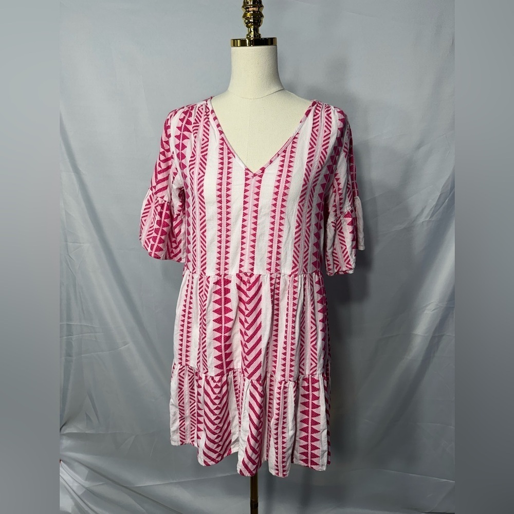 VELVET Pink and White Patterned Women's size XS pre owned Exellent condition